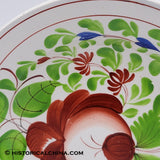 Staffordshire "Woods Rose" Hand Paint Decorated Ceramic Plate Made in England Circa 1825 LAM-52