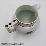 Staffordshire So Called "Quincy Railroad" Creamware Pitcher w/ Horse Pulled Train Cars LAM-63