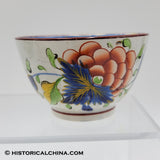 Pair of Antique Ceramic "Grape Cluster" Pattern Gaudy Dutch Cups & Saucers Circa 1825 LAM-78