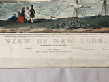 Original N. Currier & Ives Print Medium Folio View Of New York Brooklyn Heights