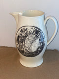 Staffordshire Creamware Liverpool Pitcher Success to Trade Ship Map of East Coast