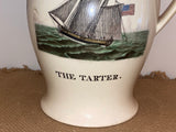 Staffordshire Creamware Liverpool Pitcher Ship Tarter and Masonic