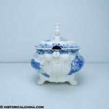 Castle Garden Battery New York Historical Blue  Soup Tureen & Cover ZAM-643