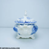 Castle Garden Battery New York Historical Blue  Soup Tureen & Cover ZAM-643