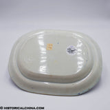 Erith On The Thames Platter Historical Blue Staffordshire Shell Border ZAM-435