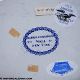 Lafayette at Franklin's Tomb Platter Historical Blue Staffordshire ZAM-440