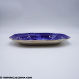 Lafayette at Franklin's Tomb Platter Historical Blue Staffordshire ZAM-440