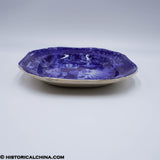 Lafayette at Franklin's Tomb Platter Historical Blue Staffordshire ZAM-440