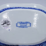 Rare Boston Hospital Beauties of America Series Ridgway Vegetable Dish Historical Blue Staffordshire ZAM-627