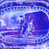 Arms of North Carolina Platter Mayer Historical Blue Staffordshire ZAM-466