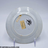 Welcome General Lafayette Land of Liberty Embossed 7" Plate Stevenson Historical Blue Staffordshire ZAM-393