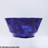 Lafayette at Franklin's Tomb Straight Sided Bowl Historical Blue Staffordshire ZAM-36