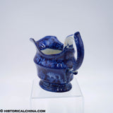 Lafayette at Washington's Tomb Sauceboat Creamer Historical Blue Staffordshire ZAM-70