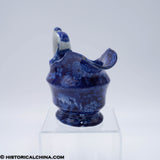 Lafayette at Washington's Tomb Sauceboat Creamer Historical Blue Staffordshire ZAM-70