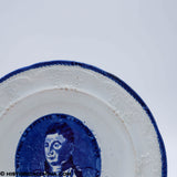 Welcome Lafayette Nation's Guest Our Country's Glory 8 5/8" Plate Historical Blue Staffordshire ZAM-324