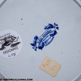 Park Theater 10" Soup Plate Acorn Oak Leaf Historical Blue Staffordshire ZAM-507