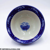 Landing of General Lafayette Waste Bowl Clews Historical Blue Staffordshire ZAM-639