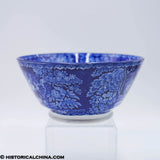 Lafayette at Washington's Tomb Mixing Waste Bowl Historical Blue Staffordshire ZAM-636