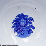 Lafayette at Washington's Tomb Mixing Waste Bowl Historical Blue Staffordshire ZAM-636
