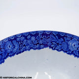 Lafayette at Washington's Tomb Mixing Waste Bowl Historical Blue Staffordshire ZAM-636