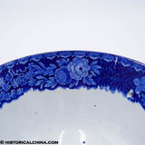 Lafayette at Washington's Tomb Mixing Waste Bowl Historical Blue Staffordshire ZAM-636