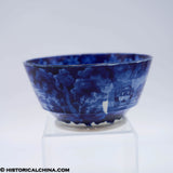 Baltimore & Ohio B&O Railroad Tea Dregs Waste Bowl Historical Blue Staffordshire ZAM-640