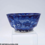 Baltimore & Ohio B&O Railroad Tea Dregs Waste Bowl Historical Blue Staffordshire ZAM-640