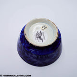 Baltimore & Ohio B&O Railroad Tea Dregs Waste Bowl Historical Blue Staffordshire ZAM-640
