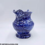 City Hall Insane Asylum New York Pitcher Clews Historical Blue Staffordshire ZAM-286
