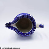 City Hall Insane Asylum New York Pitcher Clews Historical Blue Staffordshire ZAM-286