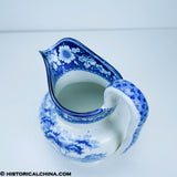 Boston State House Pitcher Rare Form Historical Blue Staffordshire ZAM-290