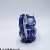 Landing of Lafayette Sauceboat Oval Transfer Historical Blue Staffordshire ZAM-487