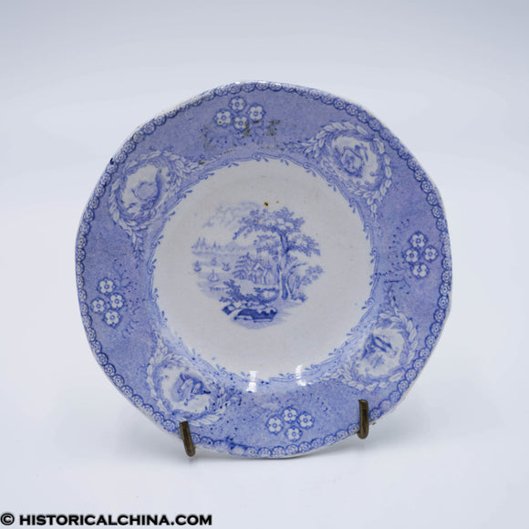 New York from Weehawken Arms VA PA MD Cup Plate Mellor Venables Staffordshire ZAM-152