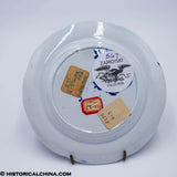 Boston Court House 5 1/4" Plate Stevenson Acorn Oak Leaf Border Historical Blue Staffordshire ZAM-567