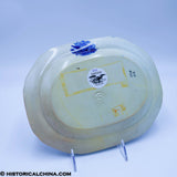 Arms of Massachusetts Platter Mayer Historical Blue Staffordshire ZAM-424