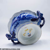 Park Theater New York Footed Compote Stevenson Historical Blue Staffordshire ZAM-182