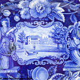 States Series Tureen Undertray Independence Liberty Ladies Historical Blue Staffordshire ZAM-469