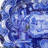 States Series Tureen Undertray Independence Liberty Ladies Historical Blue Staffordshire ZAM-469