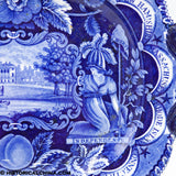 States Series Tureen Undertray Independence Liberty Ladies Historical Blue Staffordshire ZAM-469