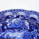 States Series Tureen Undertray Independence Liberty Ladies Historical Blue Staffordshire ZAM-469