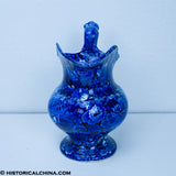 Entrance Erie Canal Hudson River at Albany Wash Bowl & Pitcher Set Historical Blue Staffordshire ZAM-39 & ZAM-283