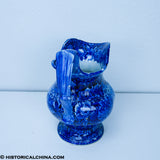 Entrance Erie Canal Hudson River at Albany Wash Bowl & Pitcher Set Historical Blue Staffordshire ZAM-39 & ZAM-283