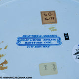 Hartford Deaf & Dumb Asylum Almshouse Cambridge College Massachusetts Ridgway Staffordshire ZAM-580 & ZAM-578