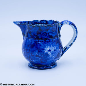 Lafayette Franklin's Tomb Creamer Scalloped Rim Historical Blue Staffordshire ZAM-79