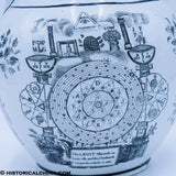 Masonic Jug Pearlware Pitcher ZAM-216
