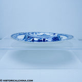 Boston State House Oval Soup Tureen Raised Center Historical Blue Staffordshire ZAM-581