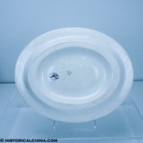 Boston State House Oval Soup Tureen Raised Center Historical Blue Staffordshire ZAM-581