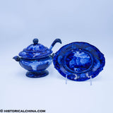 Passaic Falls New Jersey Pass in the Catskill Mountains Tureen Tray Lid Ladle Set ZAM-590