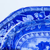 Arms of New Jersey Platter Mayer Historical Blue Staffordshire ZAM-456