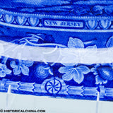 Arms of New Jersey Platter Mayer Historical Blue Staffordshire ZAM-456